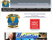 Tablet Screenshot of nationalfitnessmuseum.com